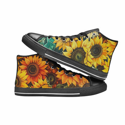 WOMEN'S Blend Melt Them High Top Canvas Grunge Custom Sneakers