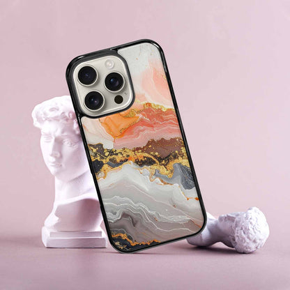 iPhone 16 Pro Case — Marble Vein Marble Veins Pattern Hundreds, Custom Made Phone Cover