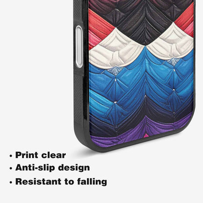 iPhone 16 Case — Genderfluid Flag Color Theme Small Rainbow, Custom Print Case Cover