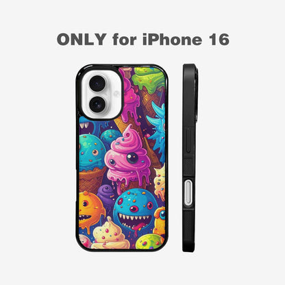 iPhone 16 Case — Melting Ice Cream Monster Charac, Personalized Phone Case