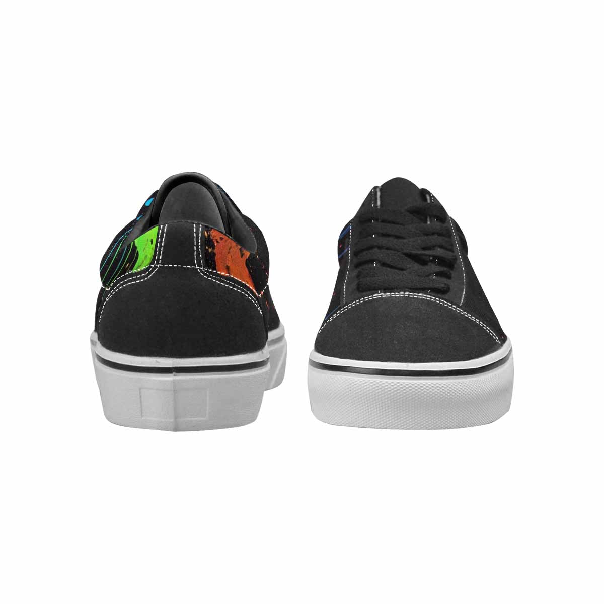 MEN'S Paint Splatter Canvas Lace-Up Cottagecore Custom Shoes