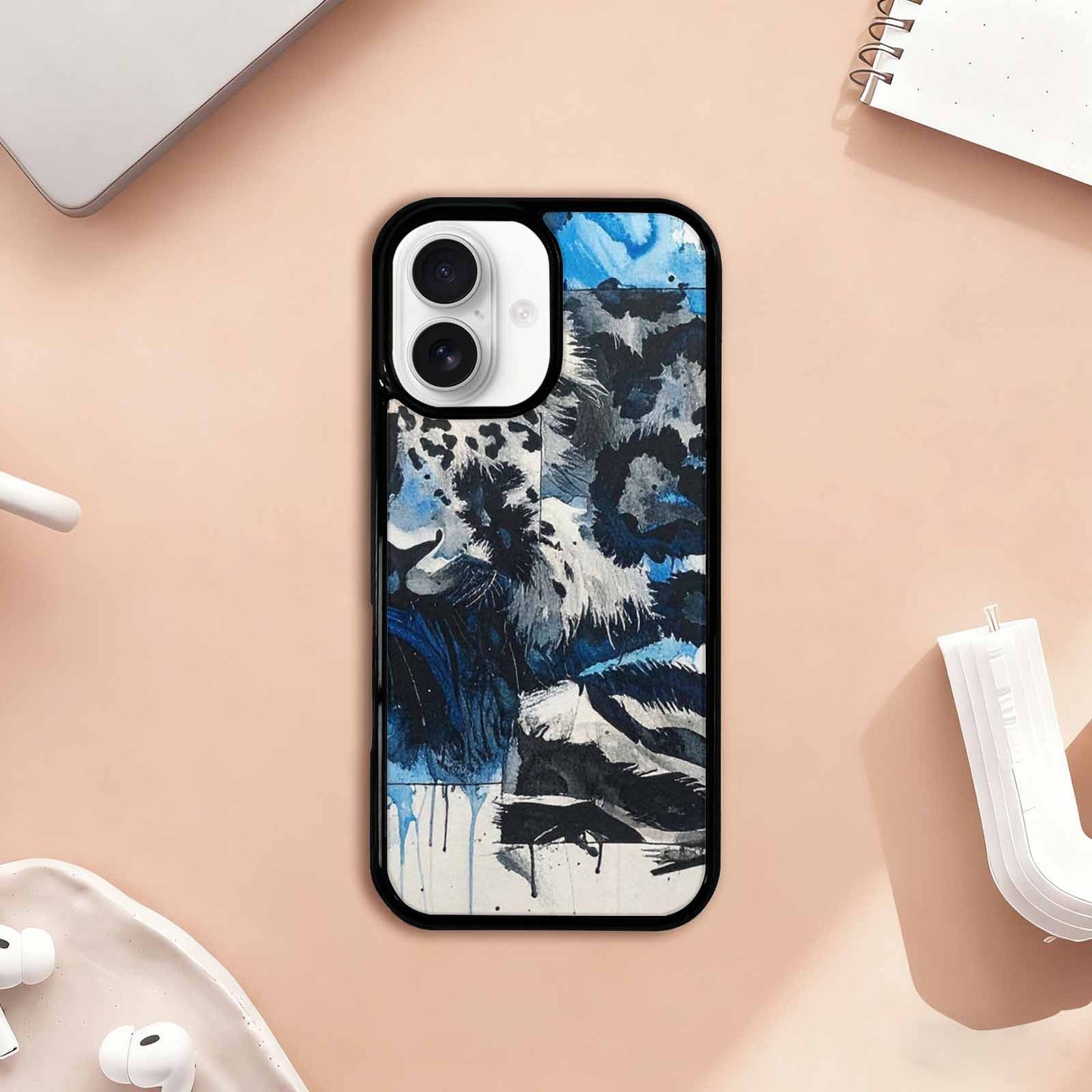 iPhone 17 Case — Animal Print Black &amp; Animal Print, Custom Printed Phone Case
