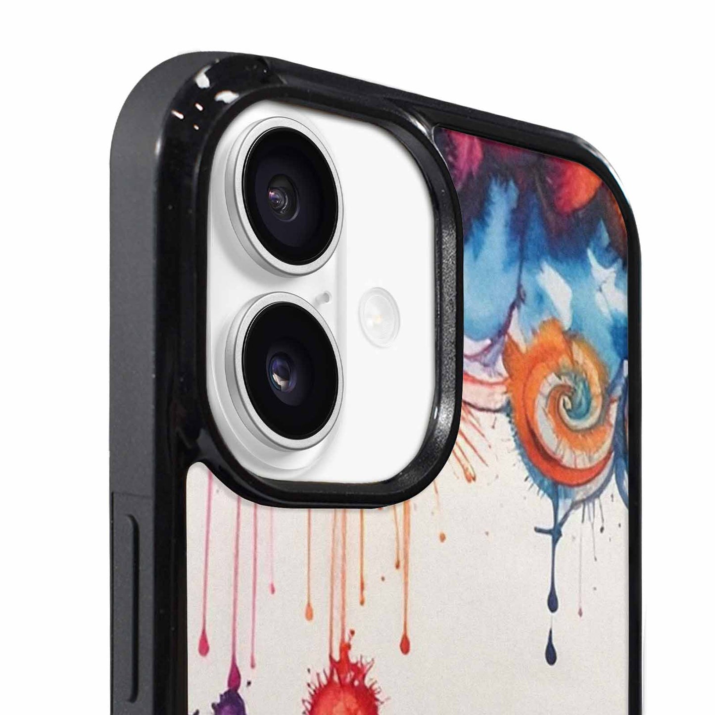 iPhone 17 Case — Tie Dye Swirls Black Tie Dye, Custom Made Phone Cover