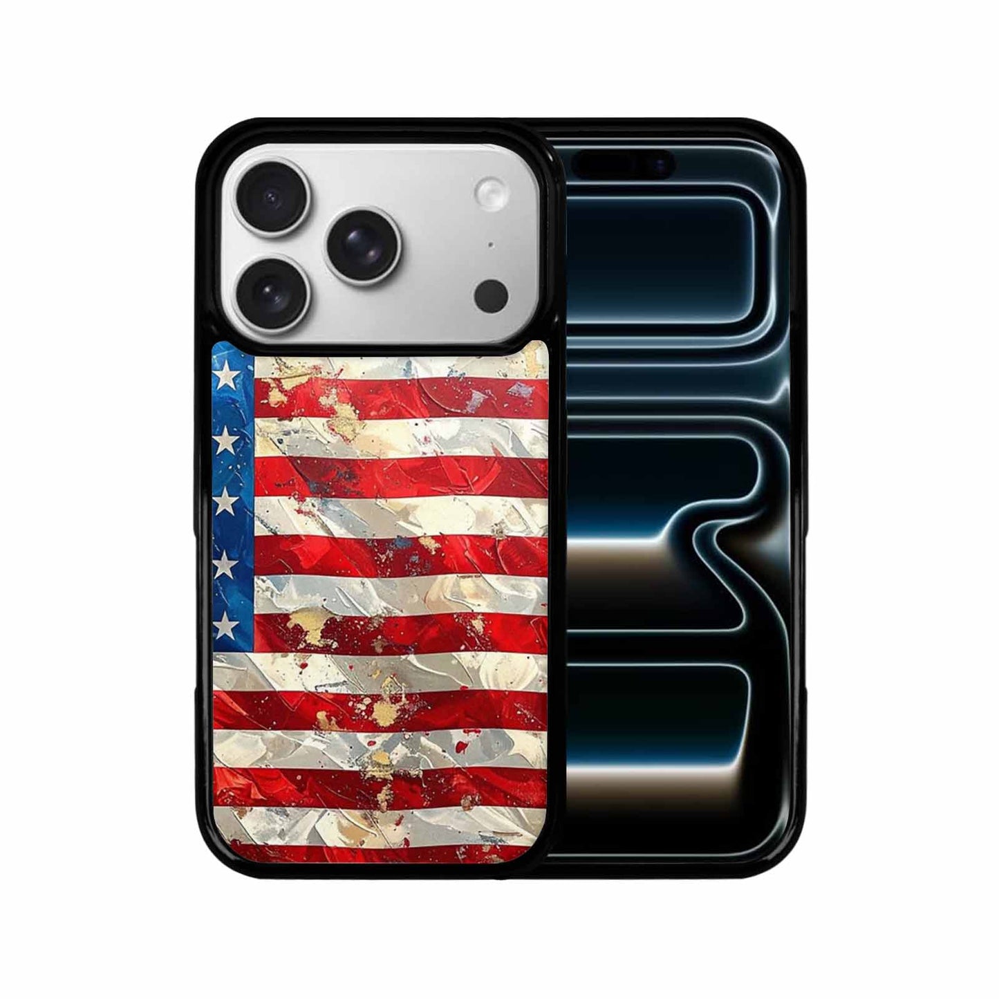 iPhone 17 Pro Case — Small American Flag Stars And Galaxy, Custom Print Case Cover