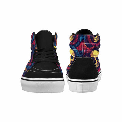 MEN'S Snake Skulls Print High Top Canvas Cottagecore Shoes