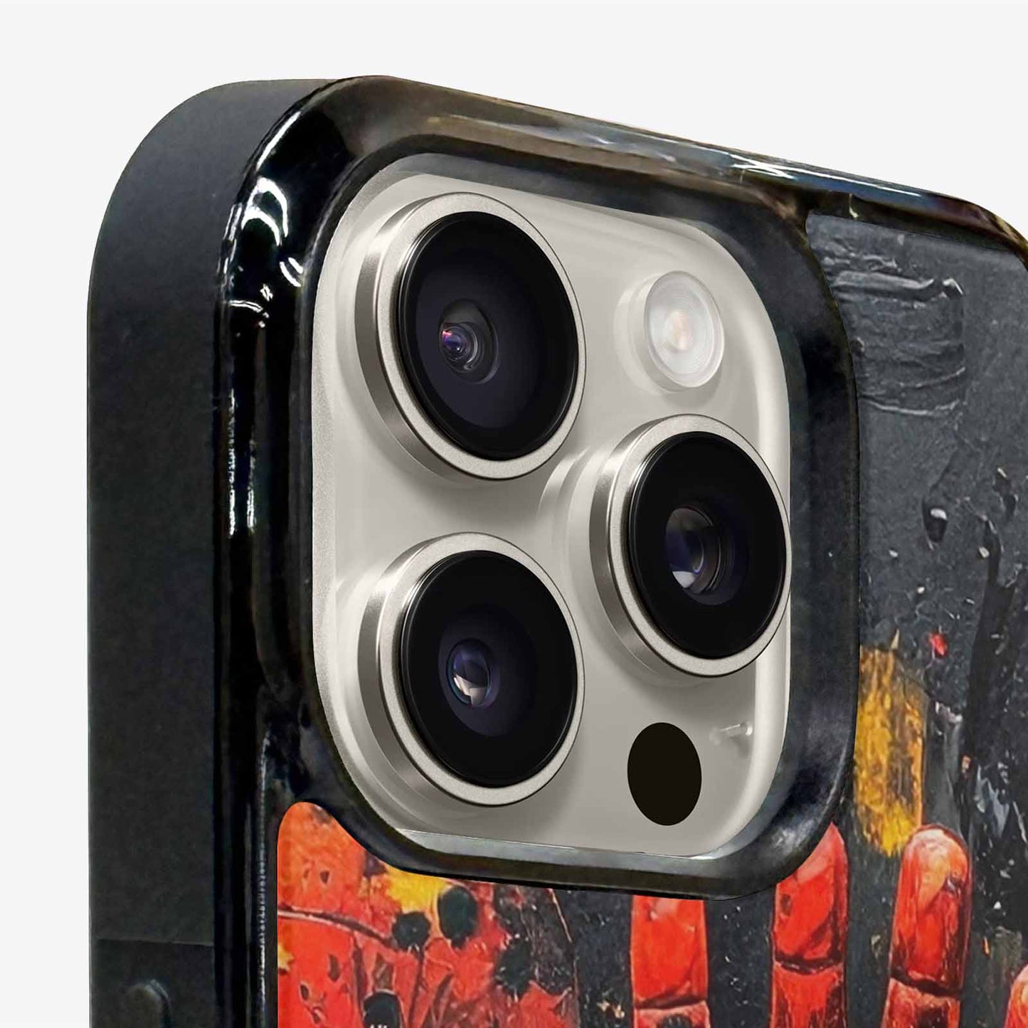 iPhone 16 Pro Max Case — Halloween Splatter Handprint Custom Personalized Phone, Custom Art Phone Cover