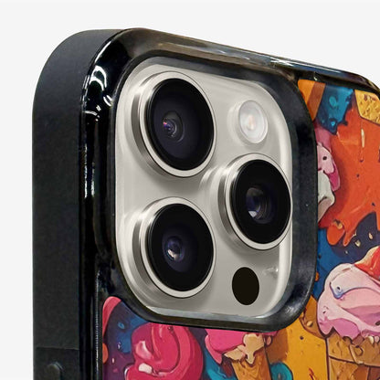 iPhone 16 Pro Case — Ice Cream Motif Ice Cream Motifs, Unique Phone Case Design