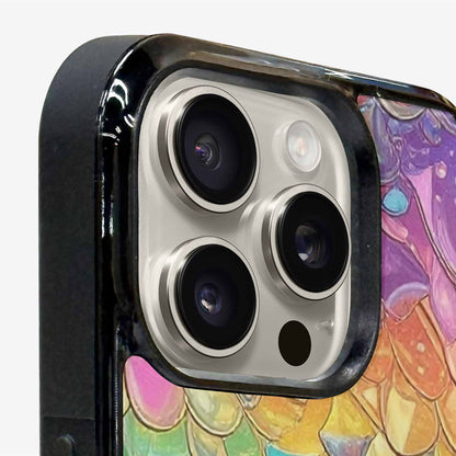 iPhone 16 Pro Max Case — Holographic Iridescent Shimmer Pattern Hundreds Of, Custom Print Case Cover
