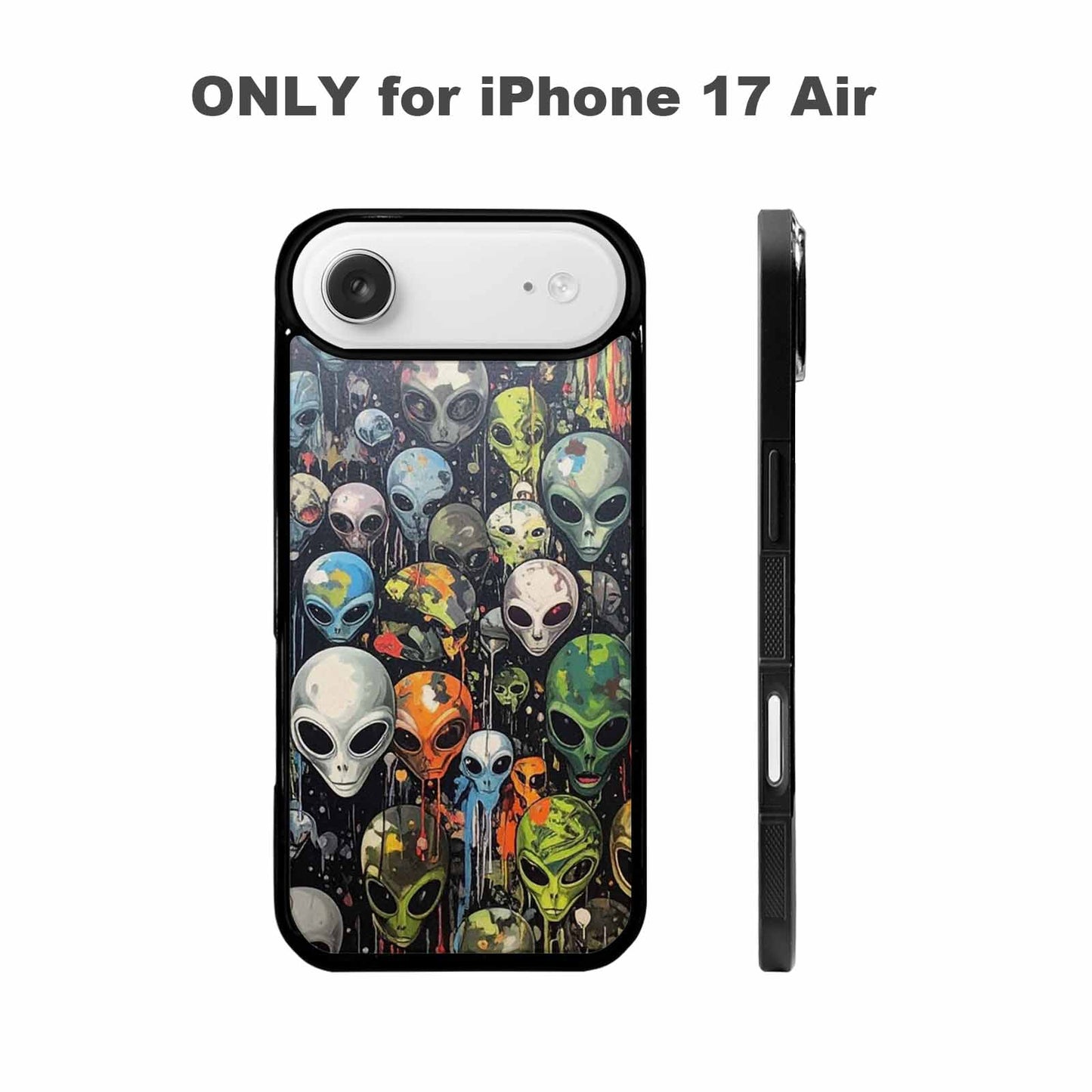 iPhone 17 Air Case — Aliens Camo Aliens Pattern Hundreds Alien, Custom Art Phone Cover