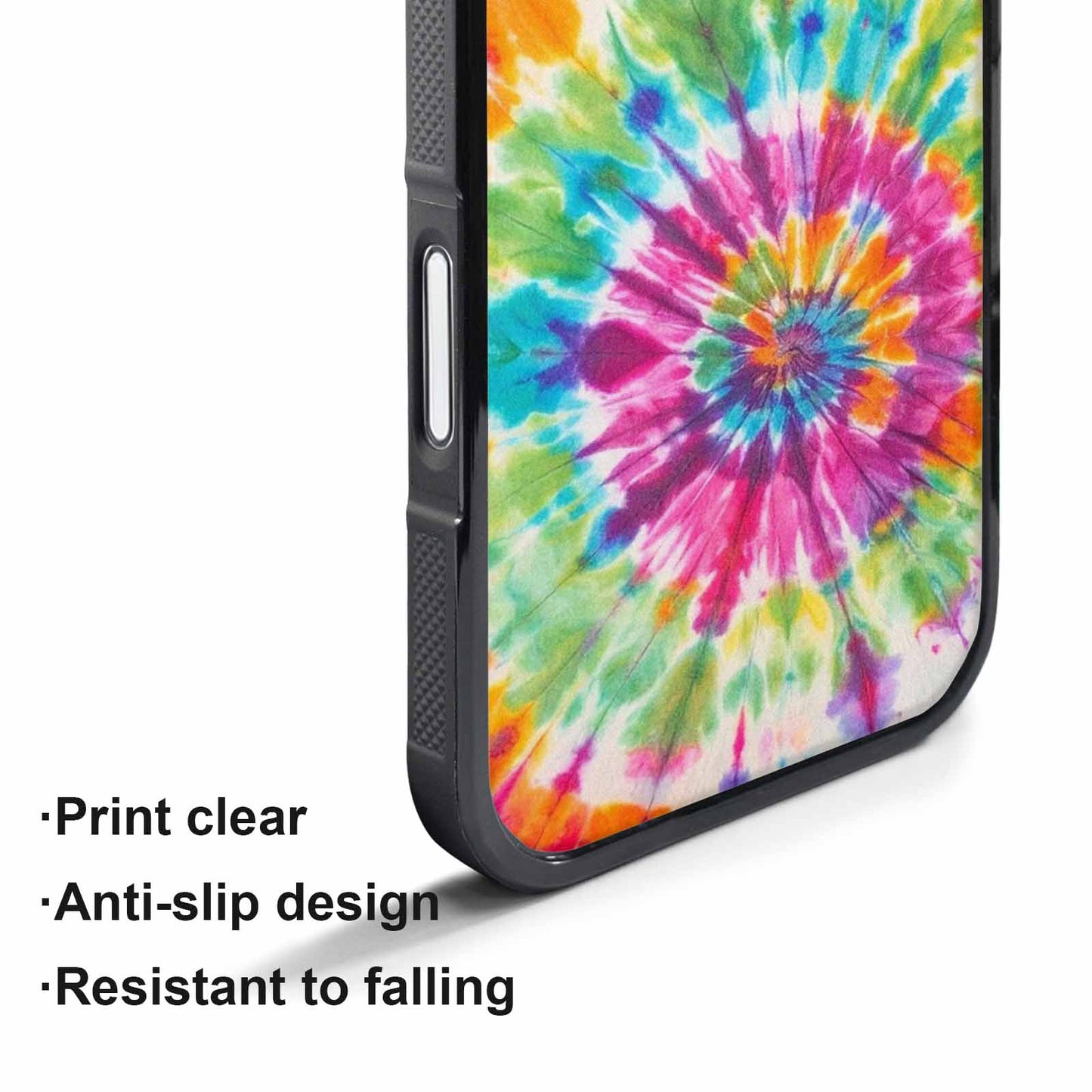 iPhone 17 Pro Max Case — Tie Dye Rainbow Twist Custom Tie, Custom Designed Case Cover