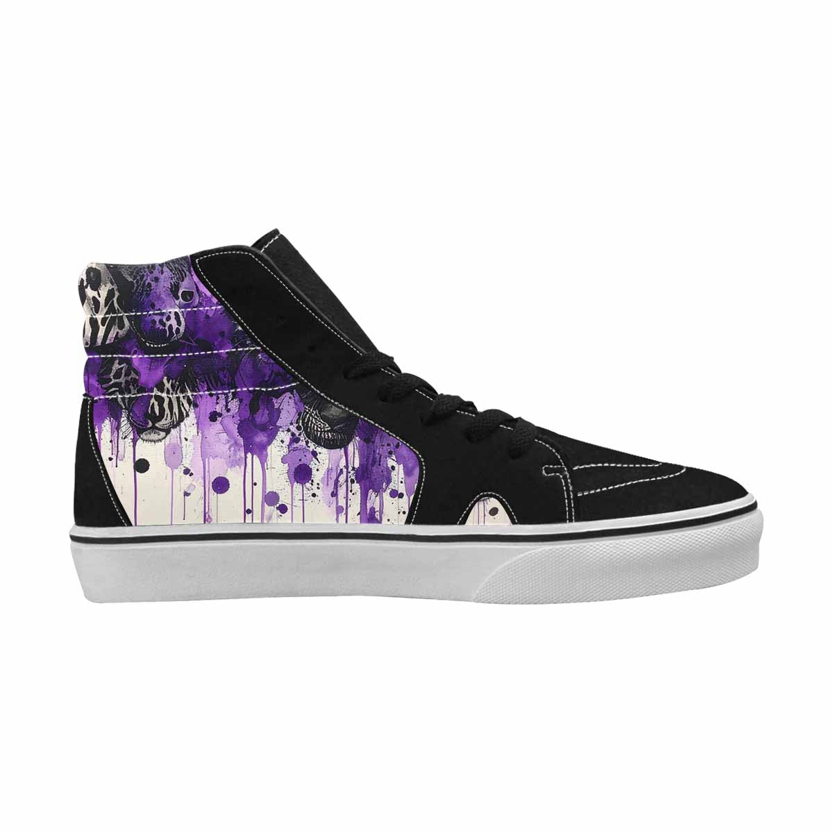 MEN'S Animal Print High Top Canvas Cottagecore Sneakers