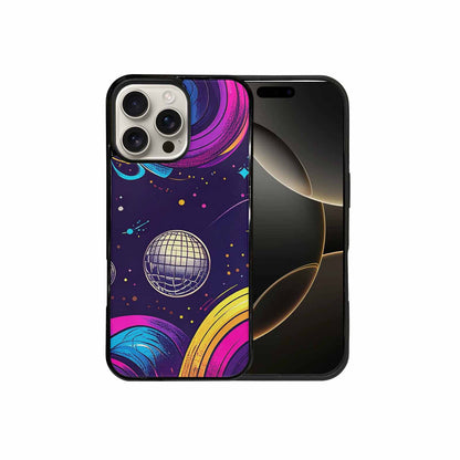 iPhone 16 Pro Max Case — 1970s Disco Cartoon Art Pattern, Custom Printed Phone Case