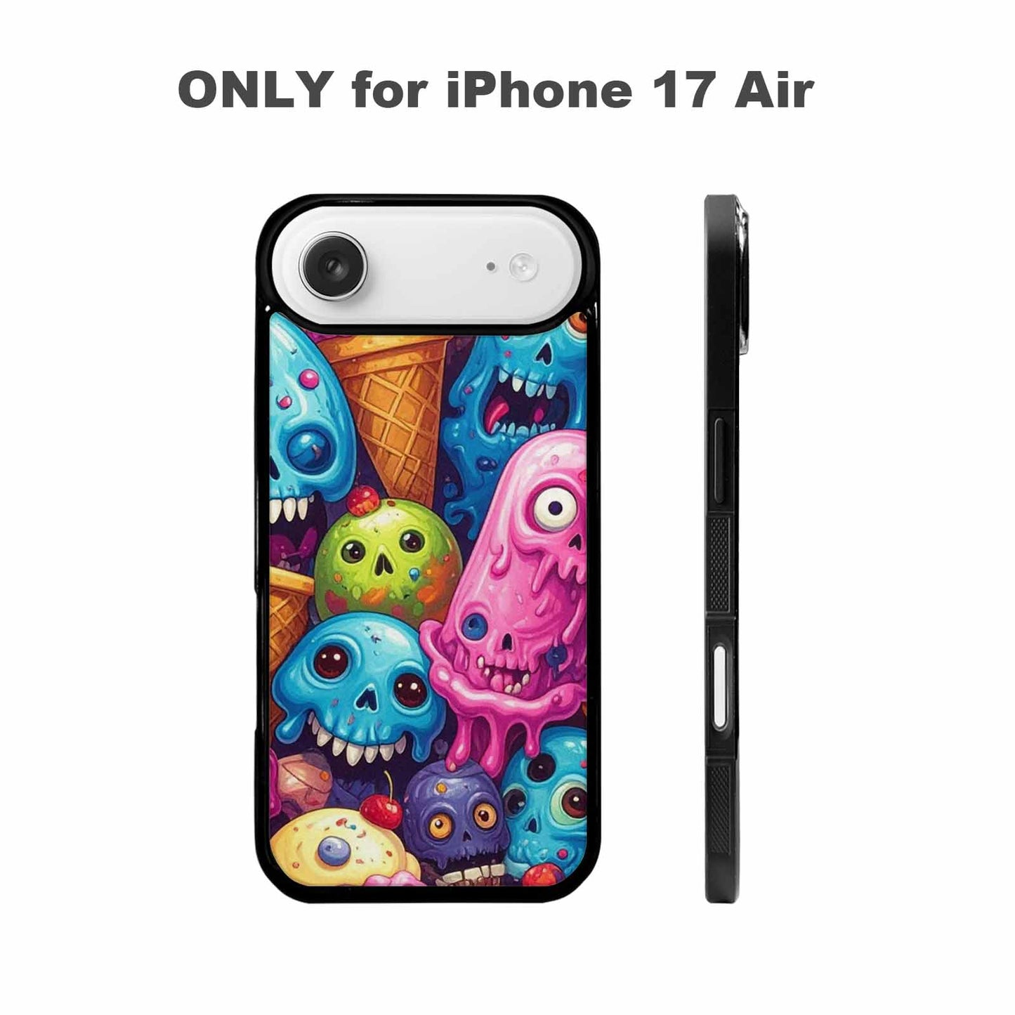iPhone 17 Air Case — Ice Cream Monsters Skullsmelti Cye Gothic, Custom Phone Case