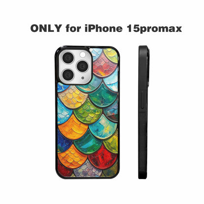 iPhone 15 Pro Max Case — Reptile Scale Full Color Vibrant Reptile, Unique Phone Case Design