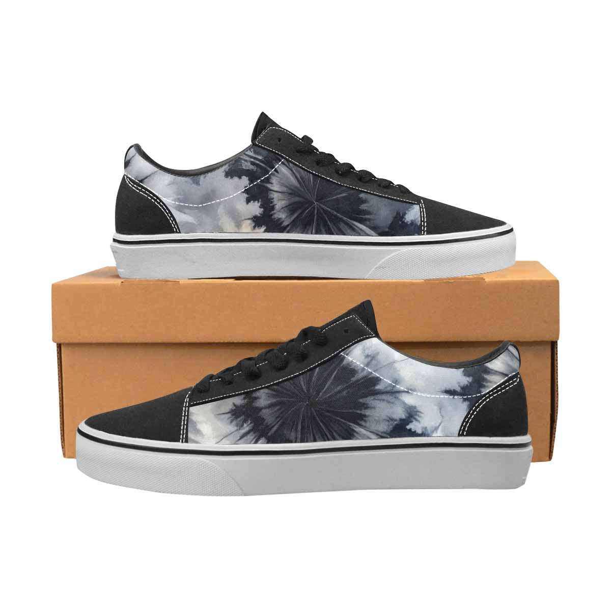 WOMEN'S Tie Dye - Canvas Lace-Up Grunge Custom Shoes