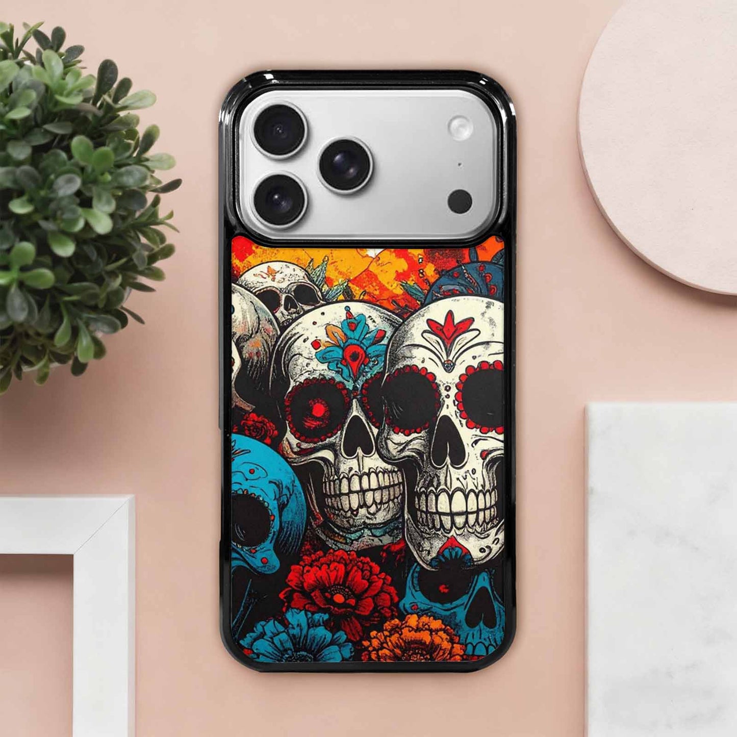 iPhone 17 Pro Max Case — Skull Dark Art Gothic Print Gothic, Custom Printed Phone Case