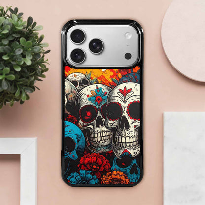 iPhone 17 Pro Max Case — Skull Dark Art Gothic Print Gothic, Custom Printed Phone Case