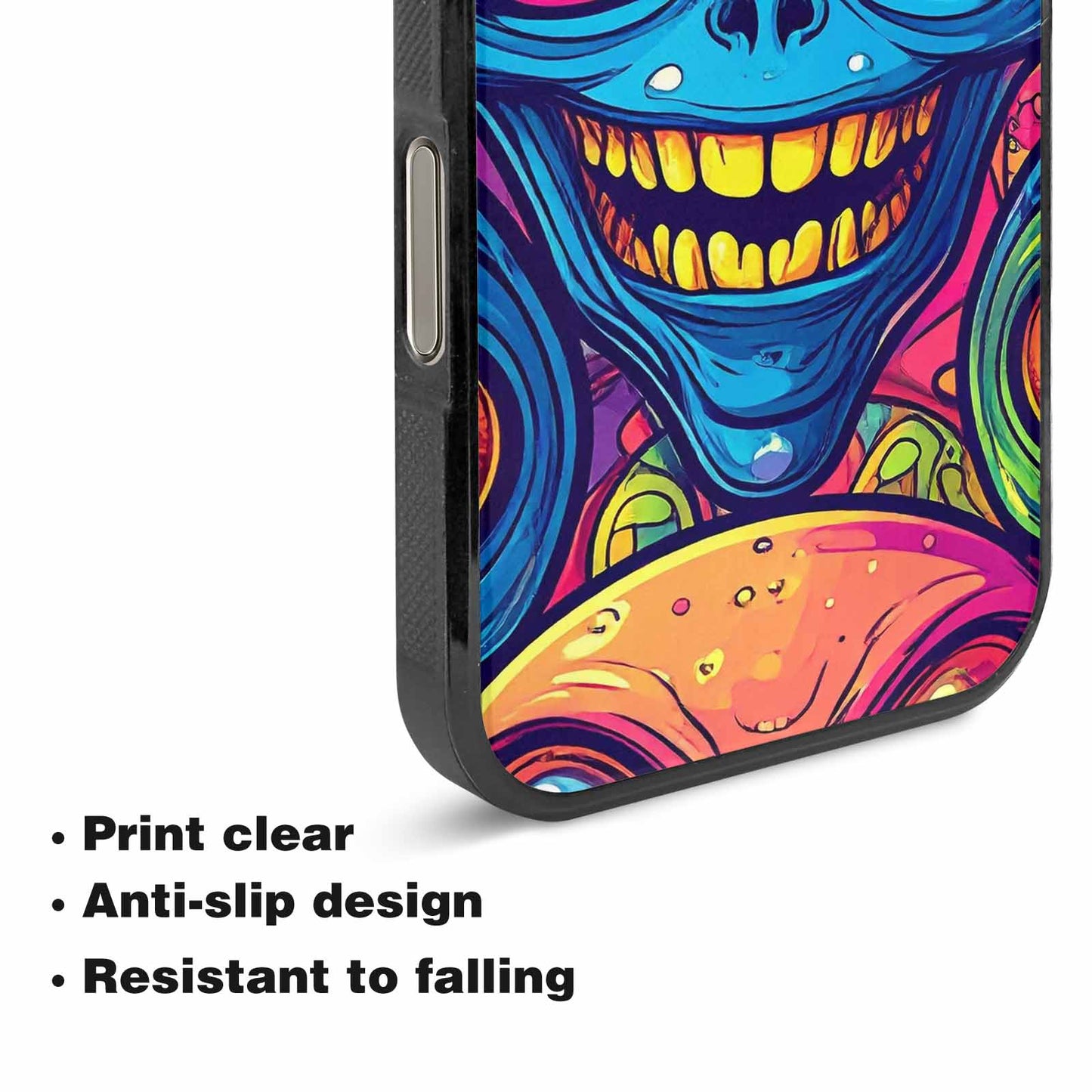 iPhone 16 Pro Case — Alien Ufo Cartoon Art Pattern Groovy, Custom Printed Phone Case