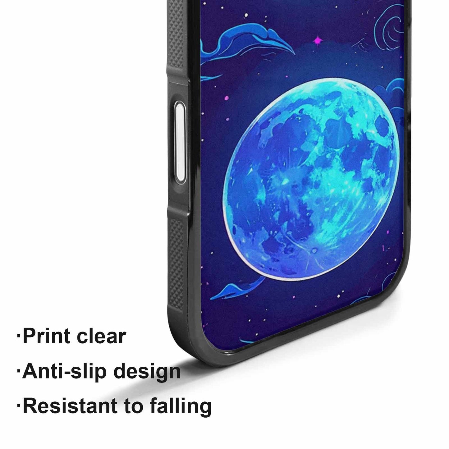 iPhone 17 Case — Neon Winter Moon Cartoon Cute, Unique Phone Case Design