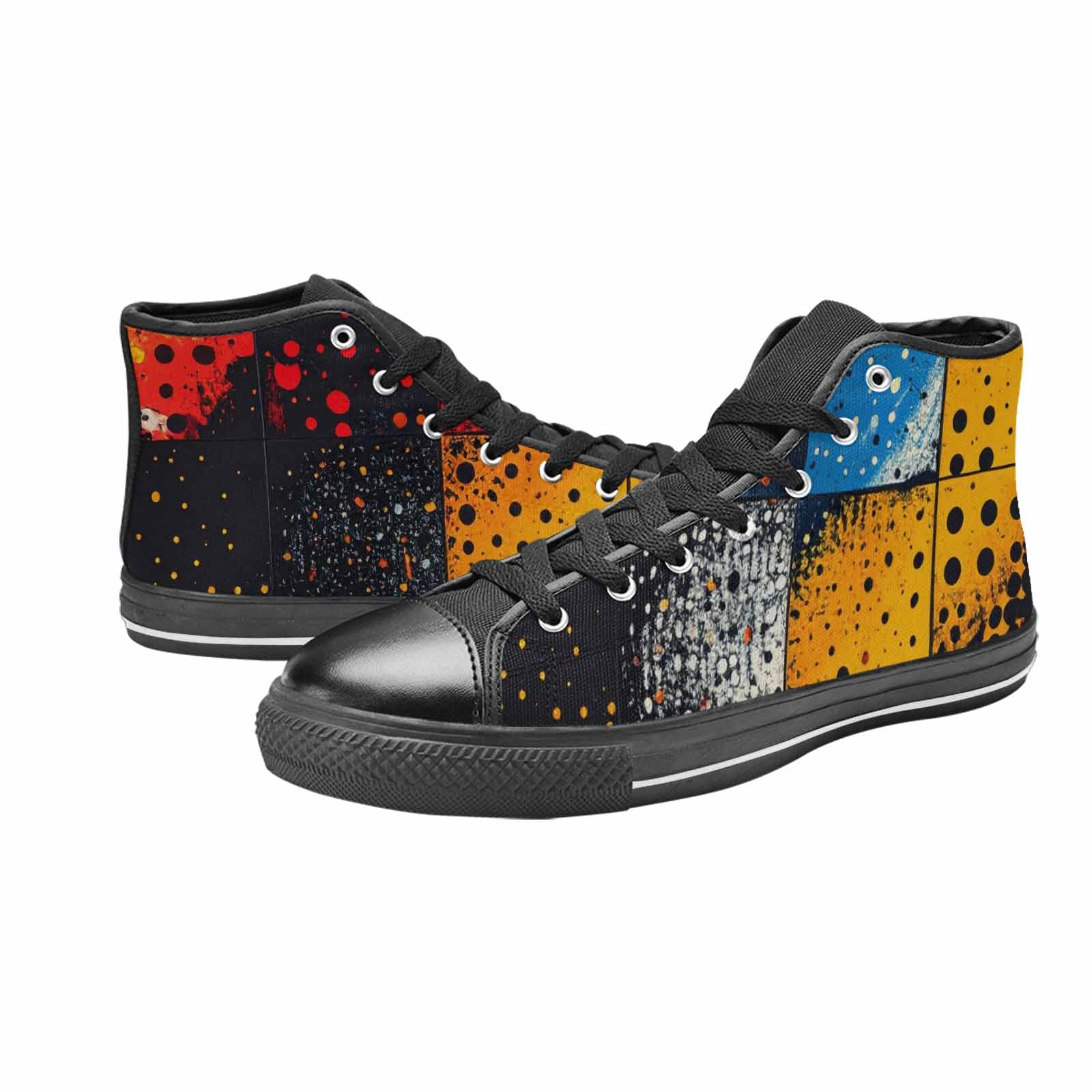 WOMEN'S Comic Book Halftone High Top Canvas Vivid Shoes