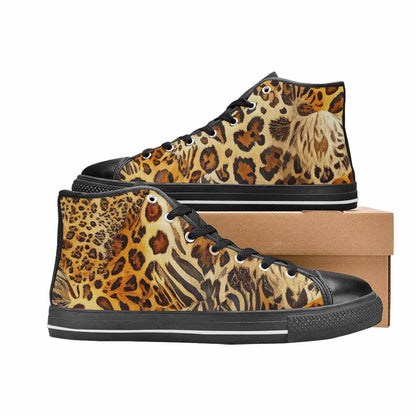 MEN'S Animal Print High Top Canvas Surreal Sneakers