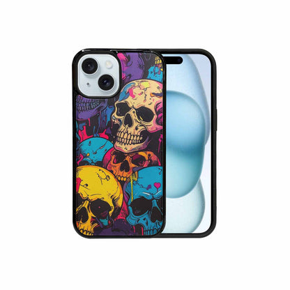 iPhone 15 Case — 1000s Of Skulls Digital Camo Drip, Custom Made Phone Cover