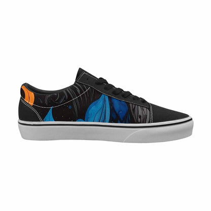 WOMEN'S Flame Burst Lace-Up Canvas Neon Fantasy Shoes
