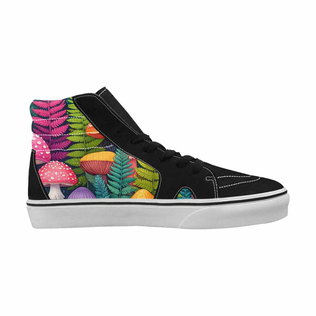 MEN'S Mushrooms  Botanical Mushrooms High Top Canvas Dreamlike Custom Shoes