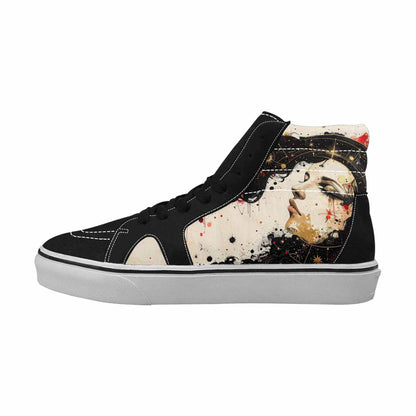 MEN'S Zodiac Constellation High Top Canvas Neon Fantasy Shoes
