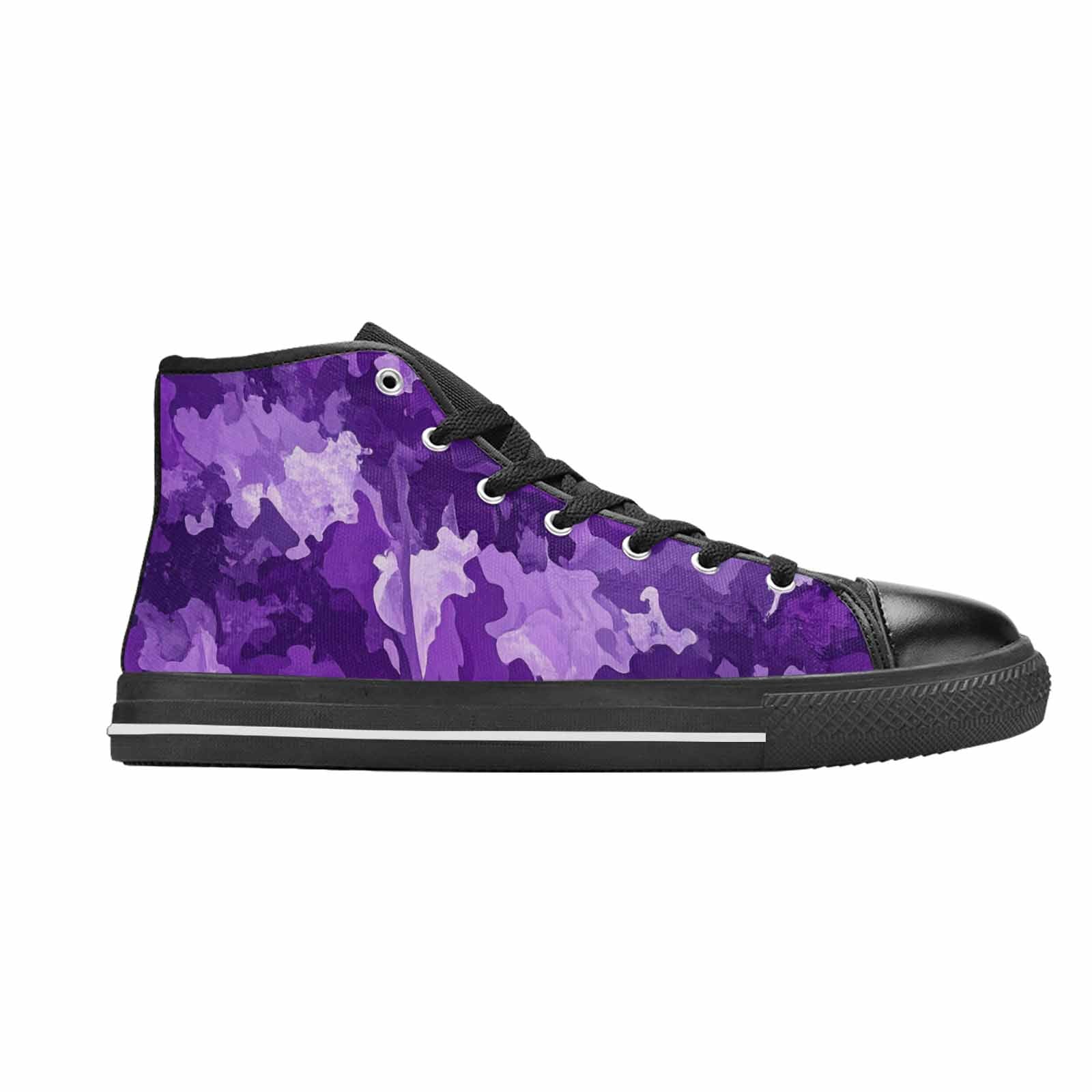 WOMEN'S Military Camouflage Blotch High Top Canvas Surreal Sneakers