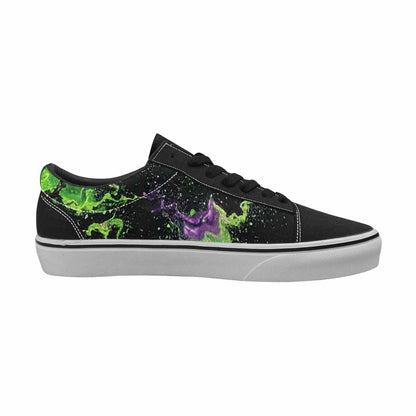 WOMEN'S Galaxy Nebula Lace-Up Canvas Vivid Custom Sneakers