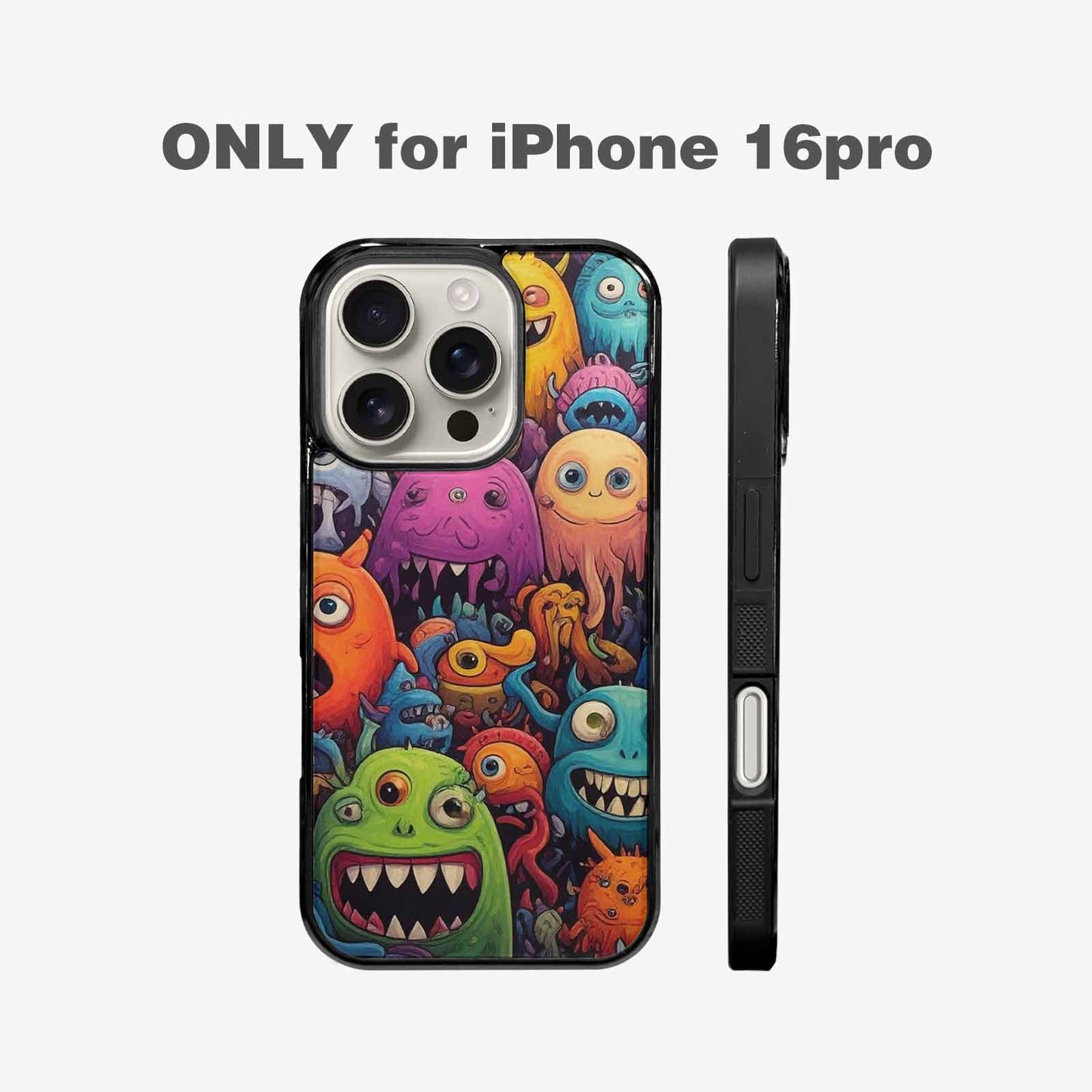 iPhone 16 Pro Case — Monsters General Cartoon Monst, Original Design Phone Case