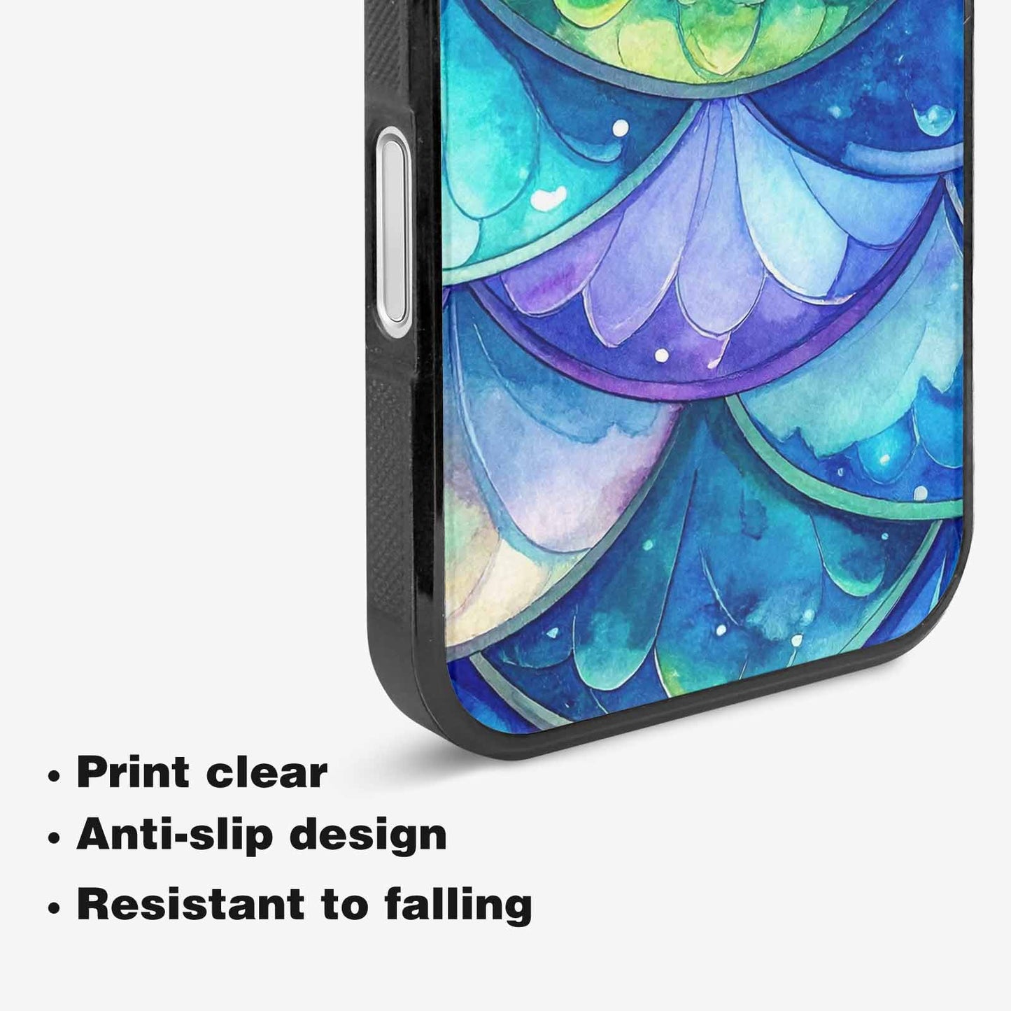 iPhone 16 Case — Mermaid Scale Art Pattern, Custom Designed Case Cover