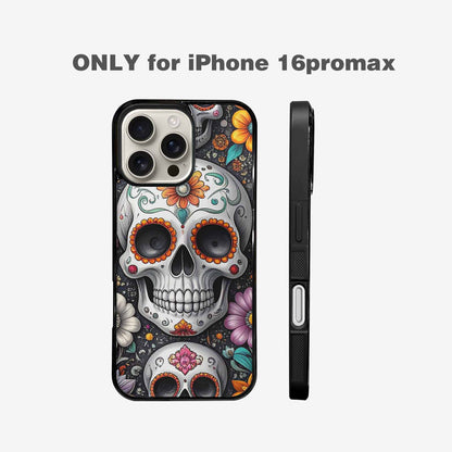 iPhone 16 Pro Max Case — Greyscale Black And White Dark Black, Custom Made Phone Cover