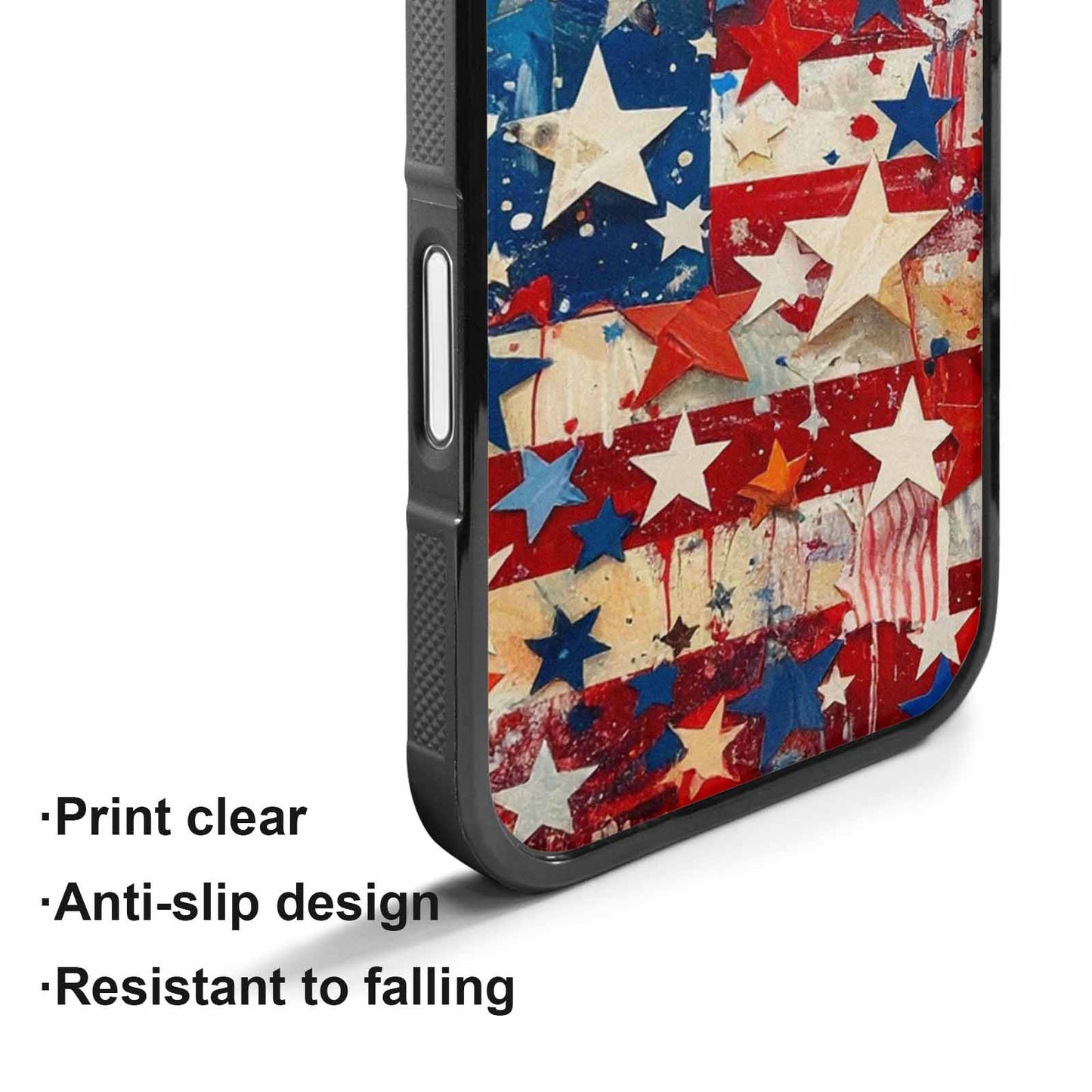 iPhone 17 Case — Patriotic Stars And Stripes Galaxy Space, Customized Protective Case