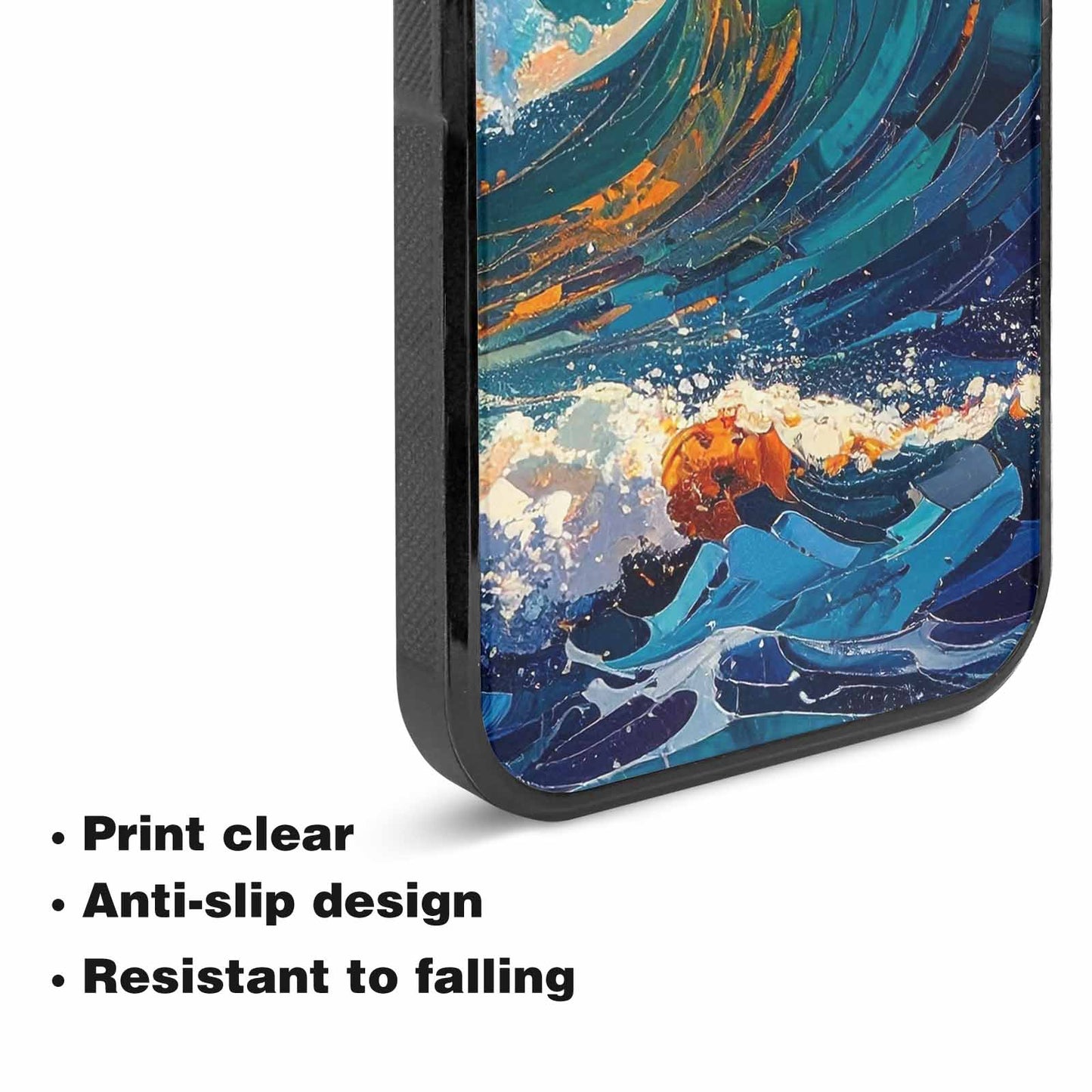 iPhone 15 Plus Case — Wave Crest Splash Wave Crest Splash, Original Design Phone Case