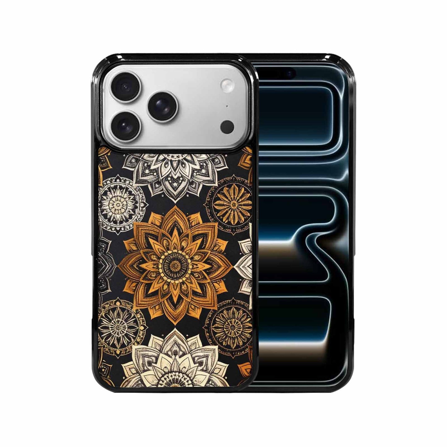 iPhone 17 Pro Max Case — Small Mandala Pattern, Randomly Floral, Custom Made Phone Cover