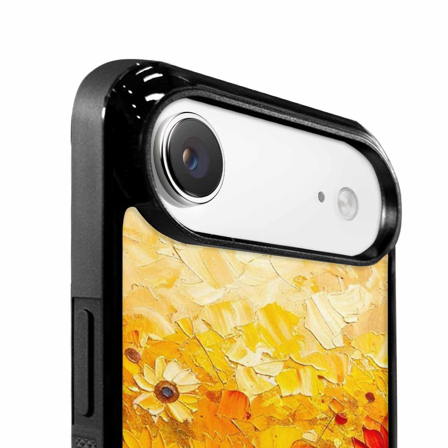 iPhone 17 Air Case — Impressionist Sunflower Brushstroke Pattern Hundreds Floral, Custom Designed Case Cover