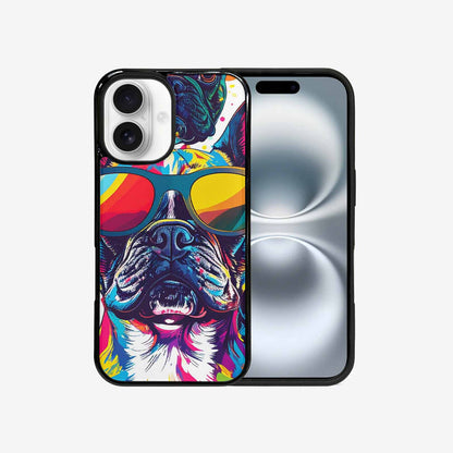 iPhone 16 Case — French Bulldog Pop Art Pattern, Personalized Phone Case