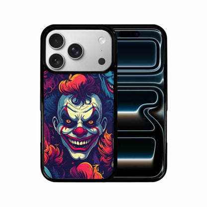 iPhone 17 Pro Case — Evil Clowns Heads Faces Overlapping Cartoon, Custom Print Case Cover