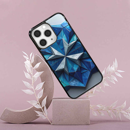 iPhone 15 Pro Max Case — Geometric Origami Art Pattern Personalized Phone, Customized Protective Case