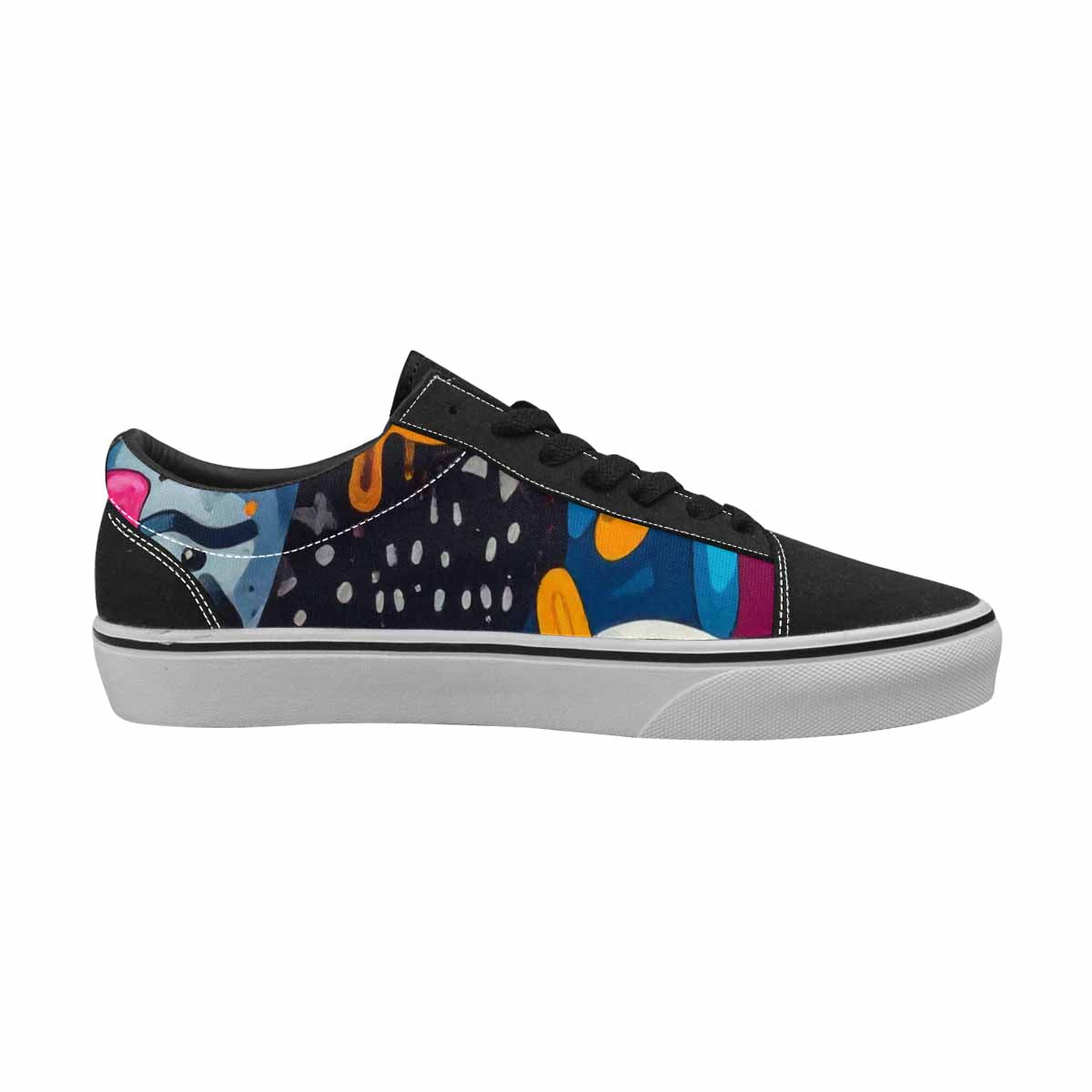 WOMEN'S Melting Aliens Lace-Up Canvas Grunge Custom Shoes