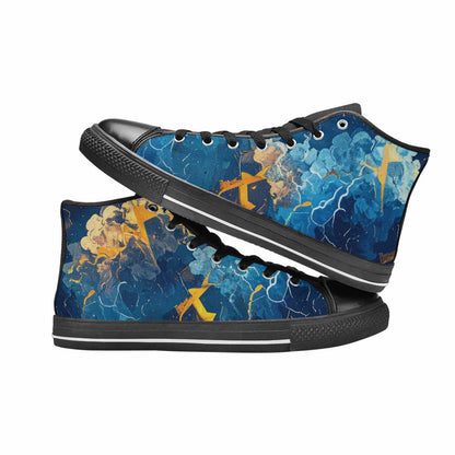 WOMEN'S Lightning Bolt High Top Canvas Vivid Sneakers