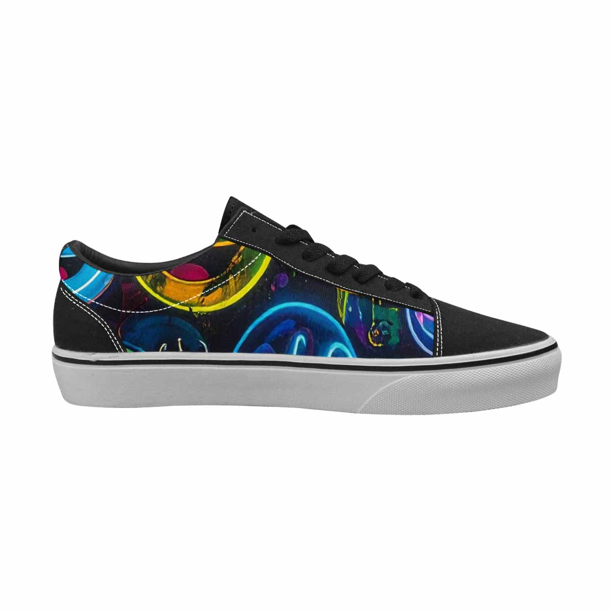 WOMEN'S Smiley Faces × Glow Lace-Up Canvas Dreamcore Shoes