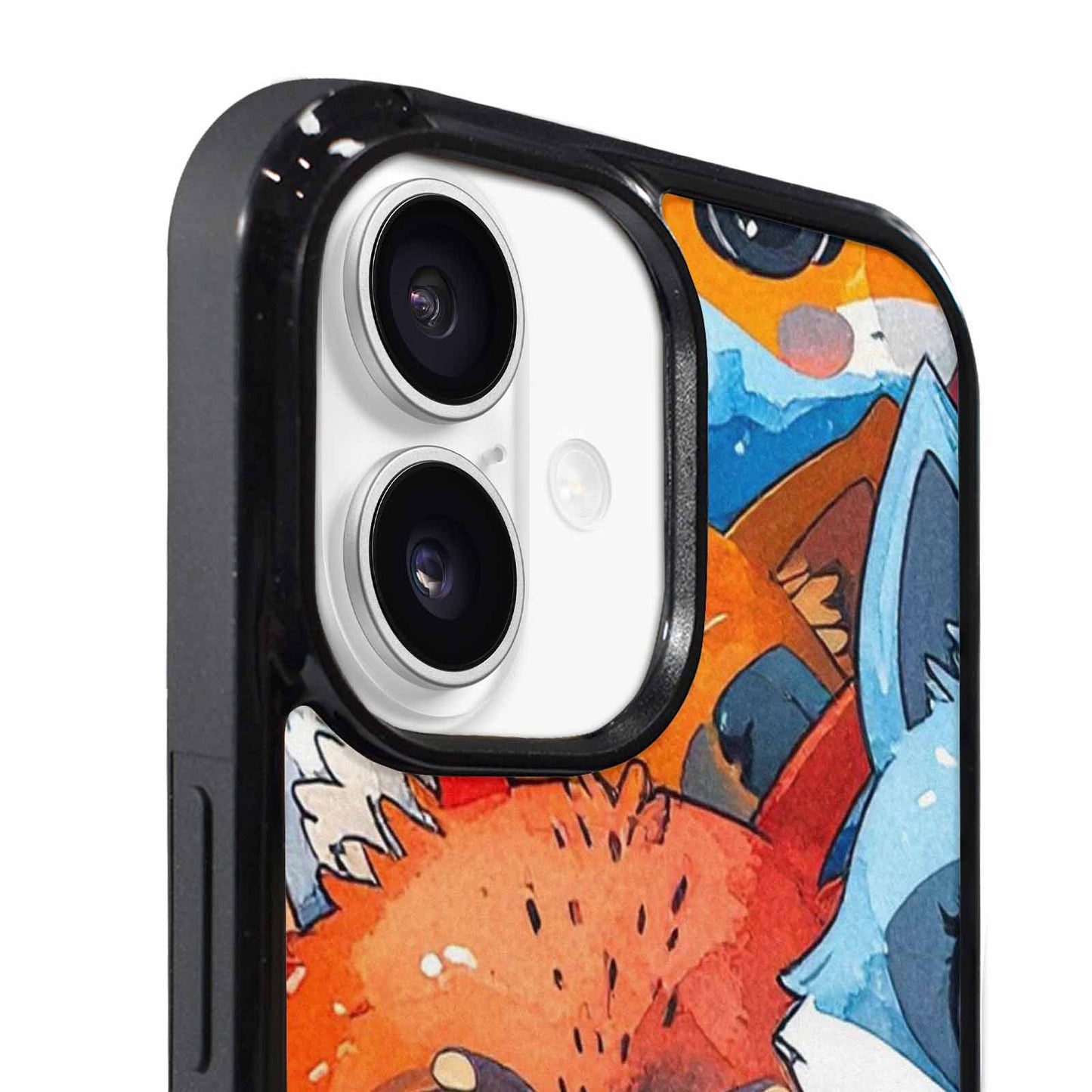 iPhone 17 Case — Watercolor Kawaii Fox Watercolor Abstract, Custom Designed Case Cover