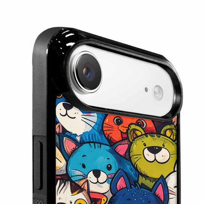 iPhone 17 Air Case — Seamless Tileable Pattern Of Overlapping Cartoon, Unique Phone Case Design