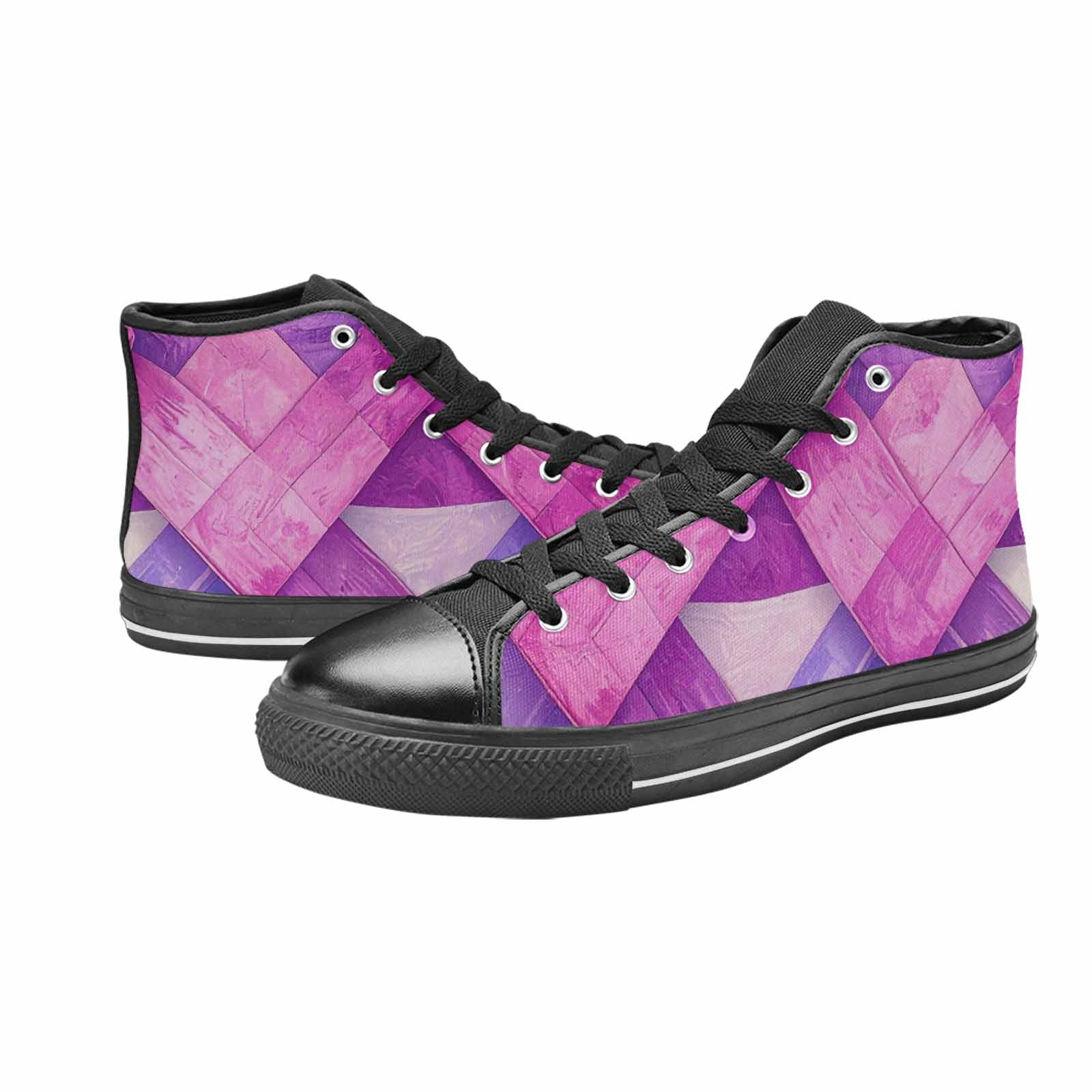 MEN'S Bisexual Flag Color High Top Canvas Dreamcore Shoes