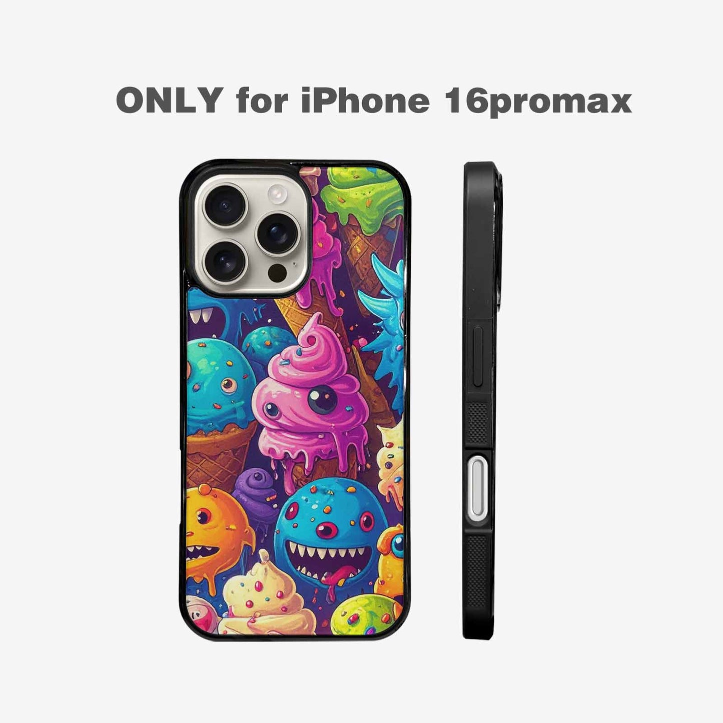 iPhone 16 Pro Max Case — Melting Ice Cream Monster Charac, Personalized Phone Case