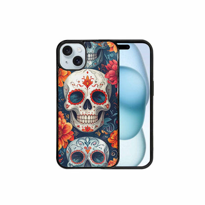 iPhone 15 Plus Case — Marble Skull Custom, Custom Printed Phone Case