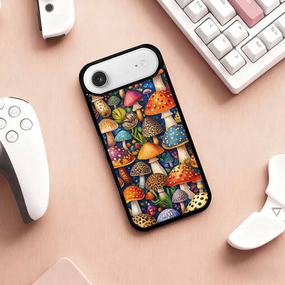 iPhone 17 Air Case — Mushrooms Pattern Hundreds Of Yik Original, Custom Print Case Cover